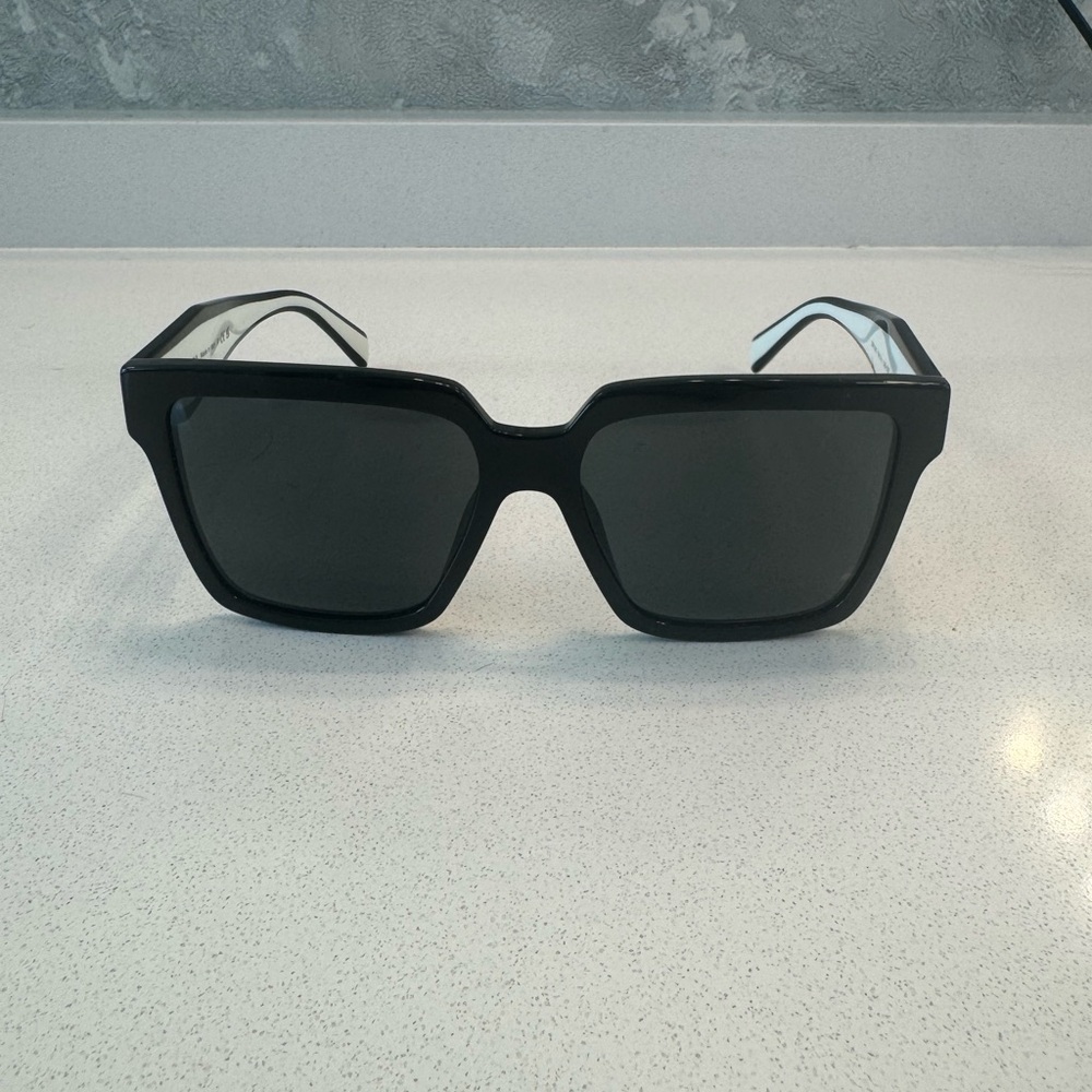 Authentic Prada Black Oversized Sunglasses with Logo